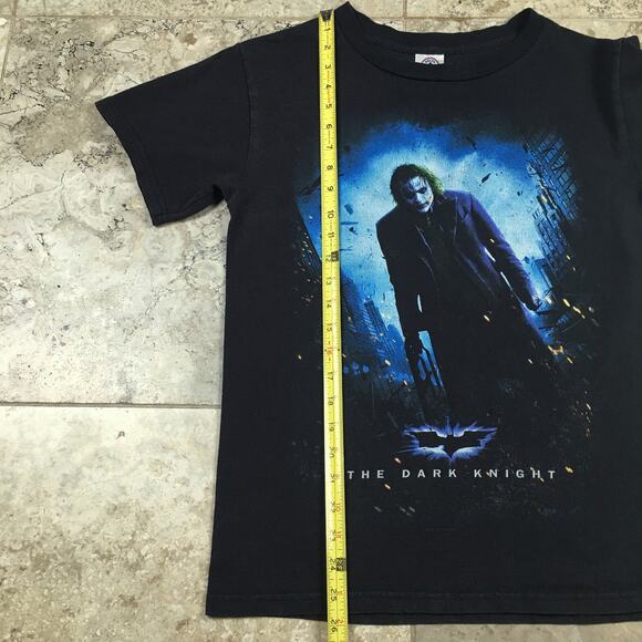 Y2K 2008 The Dark Knight Joker Graphic T Shirt Movie Promo Tee DC Comics Book - Picture 11 of 12